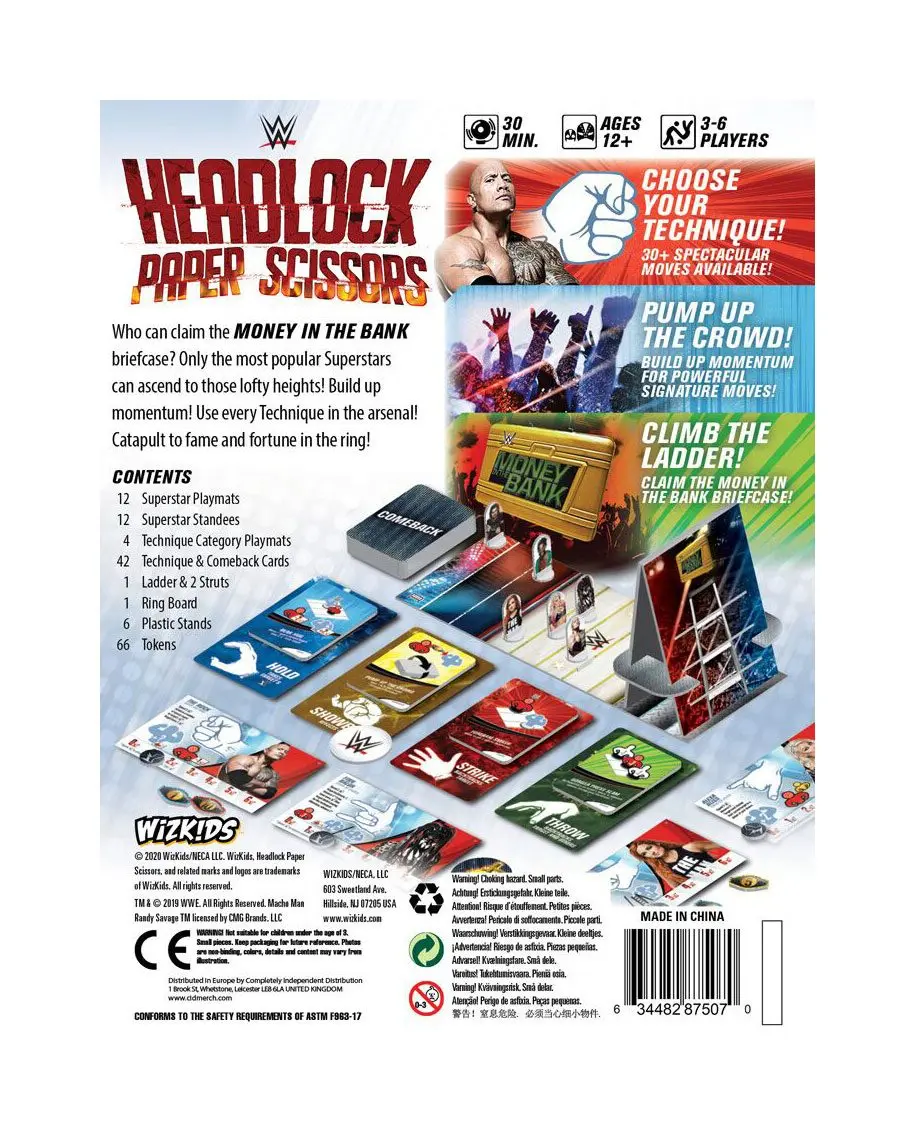 WWE Board Game Headlock, Paper, Scissors *English Version* product photo