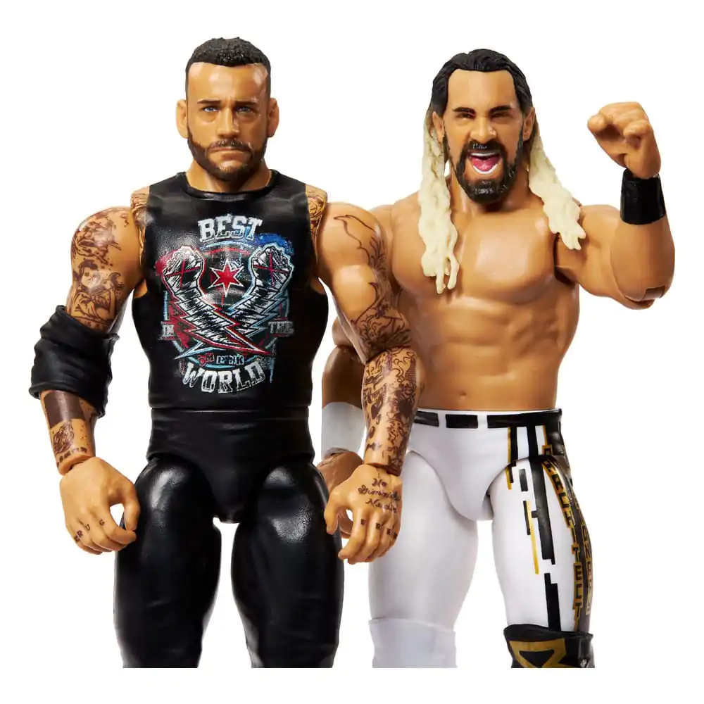 WWE Main Event Showdown Action Figures CM Punk vs Seth "Freakin" Rollins 2-Pack 15 cm product photo