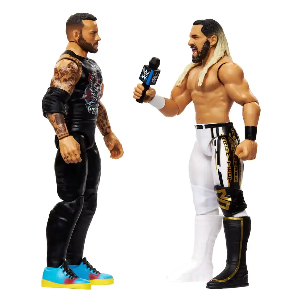 WWE Main Event Showdown Action Figures CM Punk vs Seth "Freakin" Rollins 2-Pack 15 cm product photo