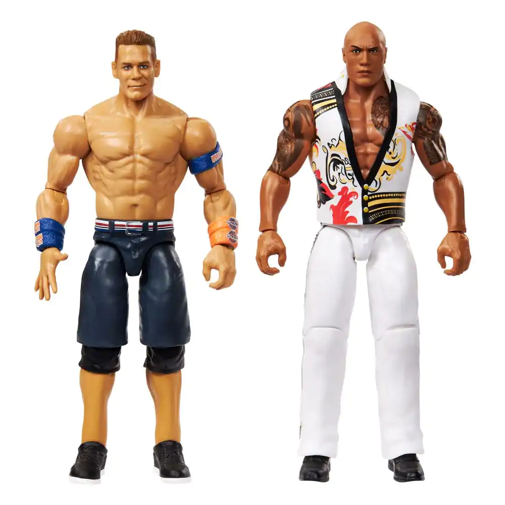 WWE Main Event Showdown Action Figures The Rock Final Boss vs John Cena 2-Pack 15 cm product photo