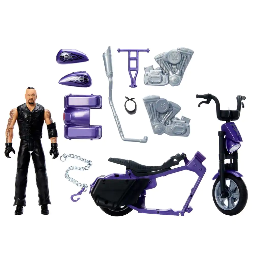 WWE Wrekkin' Vehicle Big Evil Slamcycle with Undertaker Action Figure 15 cm termékfotó