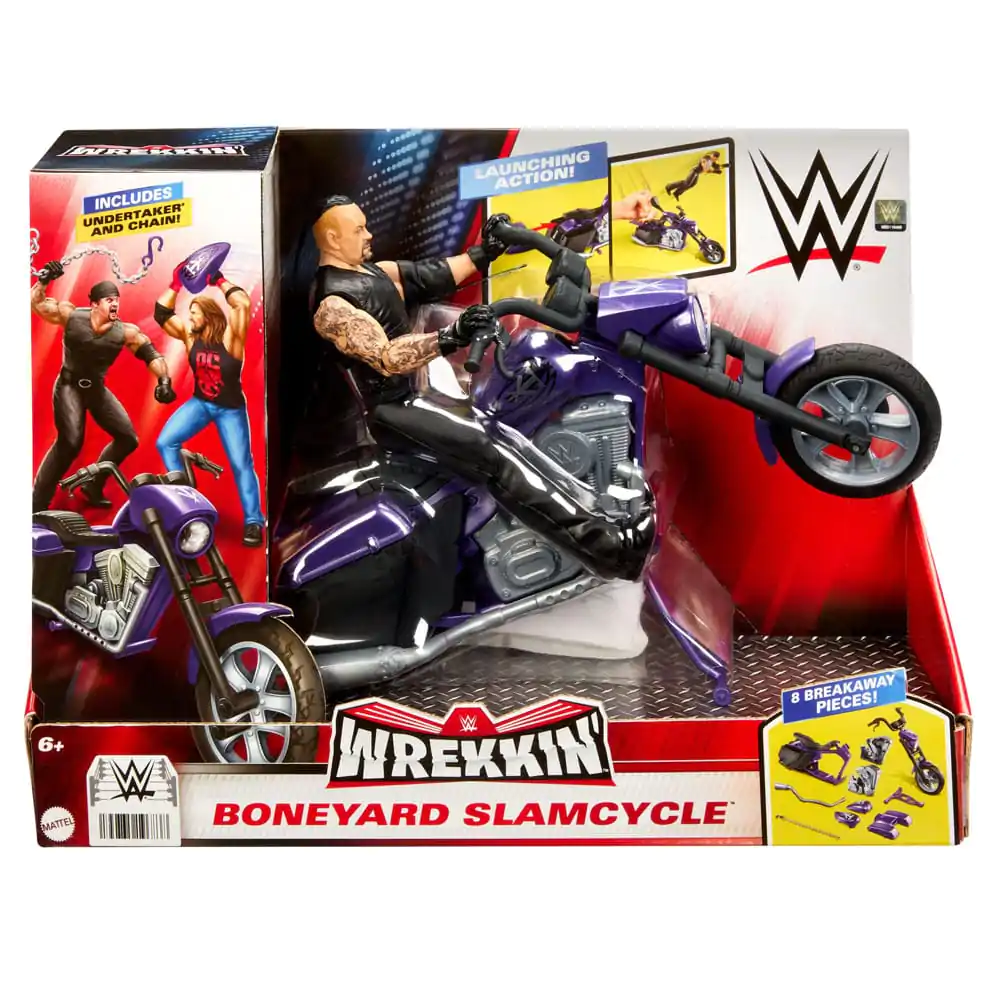 WWE Wrekkin' Vehicle Big Evil Slamcycle with Undertaker Action Figure 15 cm termékfotó