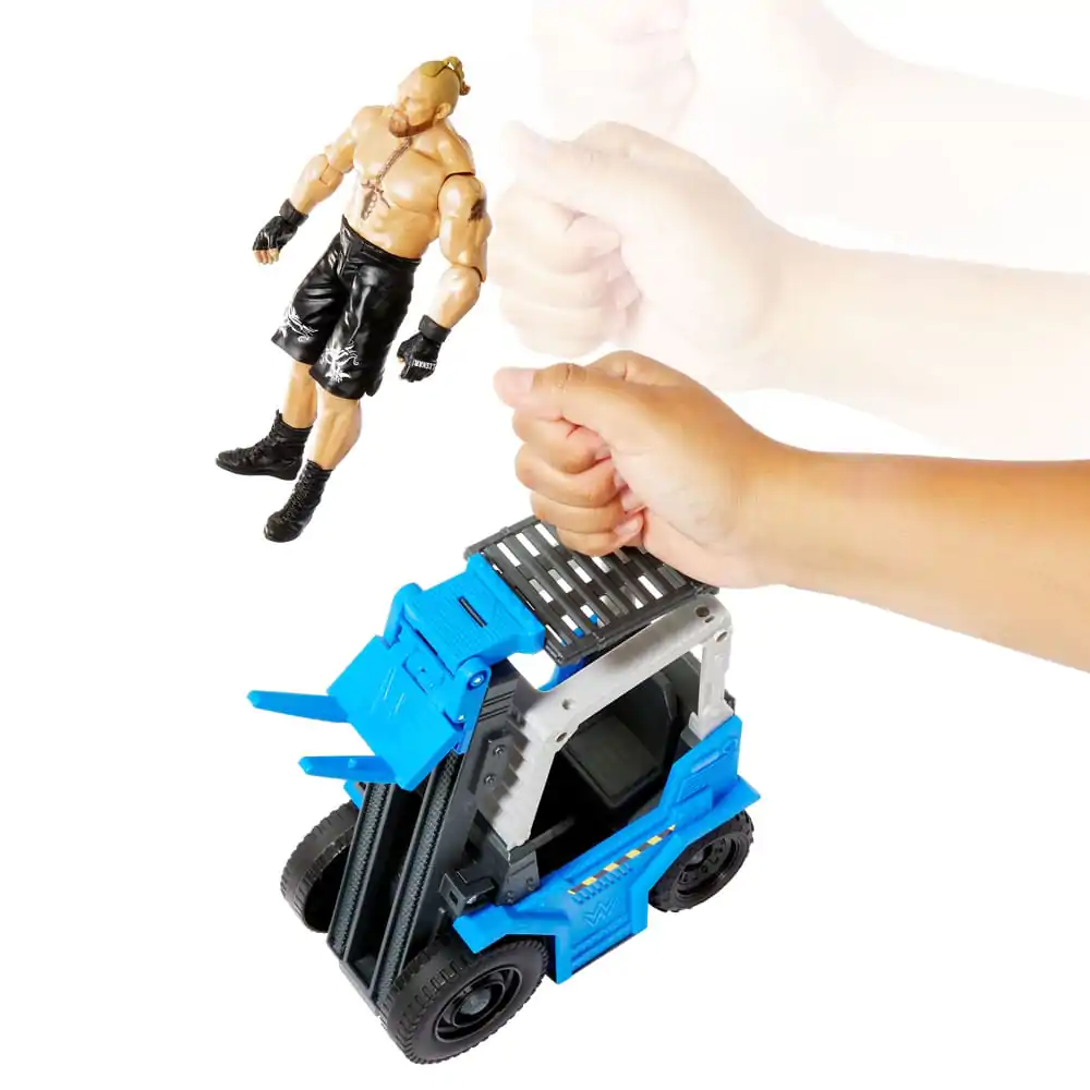 WWE Wrekkin' Vehicle Slam 'N Stack Forklift with Brock Lesnar Action Figure 15 cm termékfotó