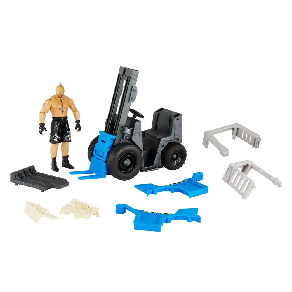 WWE Wrekkin' Vehicle Slam 'N Stack Forklift with Brock Lesnar Action Figure 15 cm termékfotó