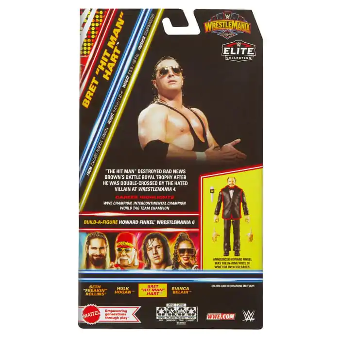 WWE WrestleMania Elite Collection Action Figure Bret "Hit Man" Hart 15 cm termékfotó