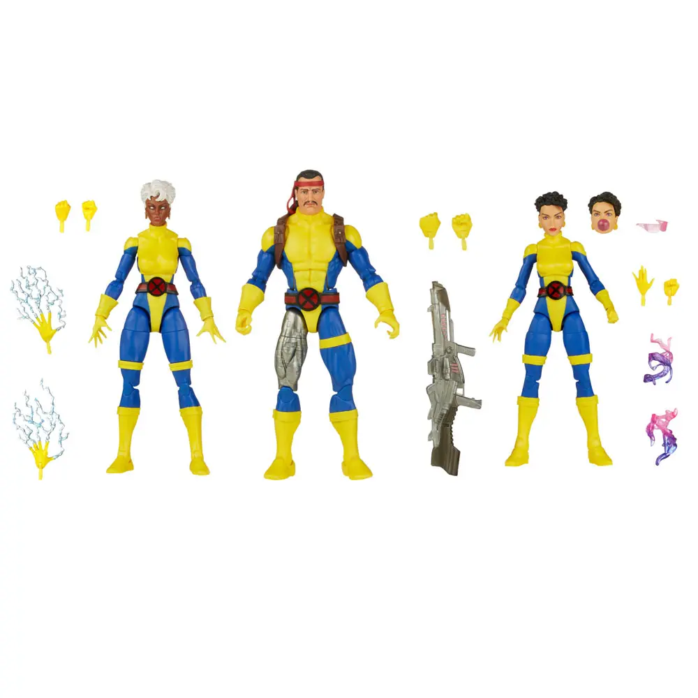 X-Men 60th Anniversary Marvel Legends Action Figure 3-Pack Storm, Marvel's Forge, Jubilee 15 cm product photo