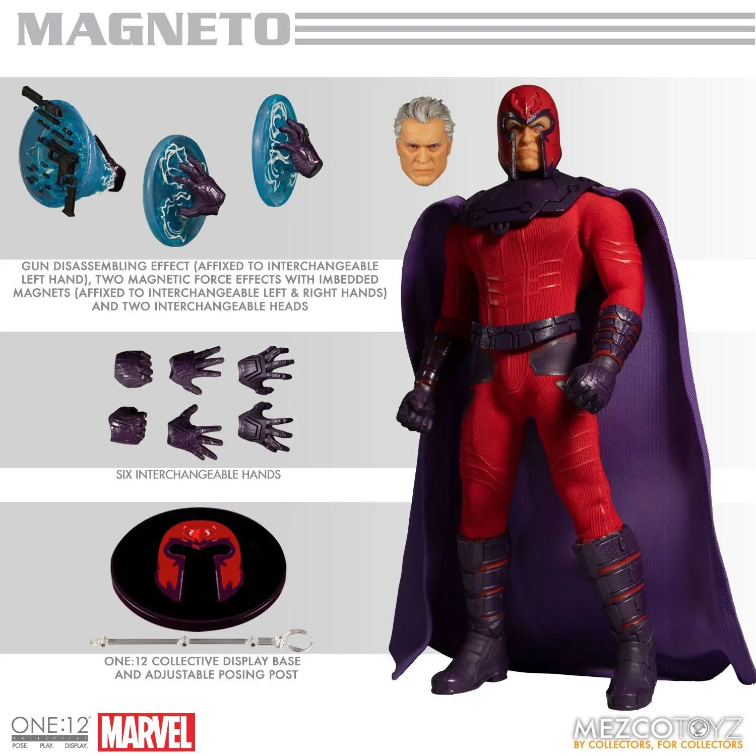 Marvel Action Figure 1/12 Magneto 17 cm product photo