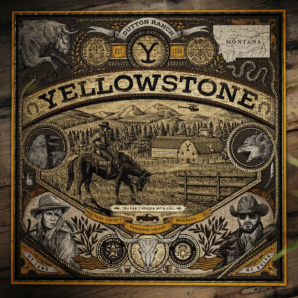 Yellowstone multi-dimensional puzzle (1000 pieces) product photo