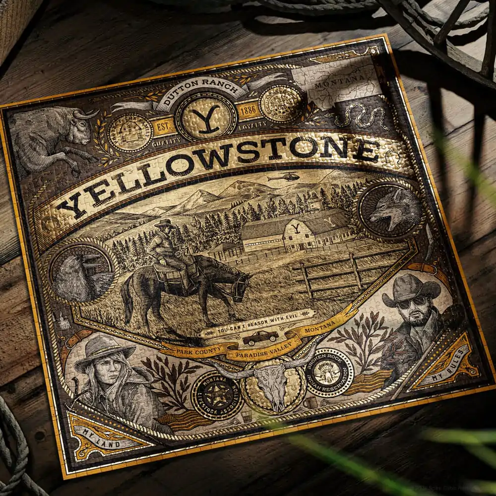 Yellowstone multi-dimensional puzzle (1000 pieces) product photo