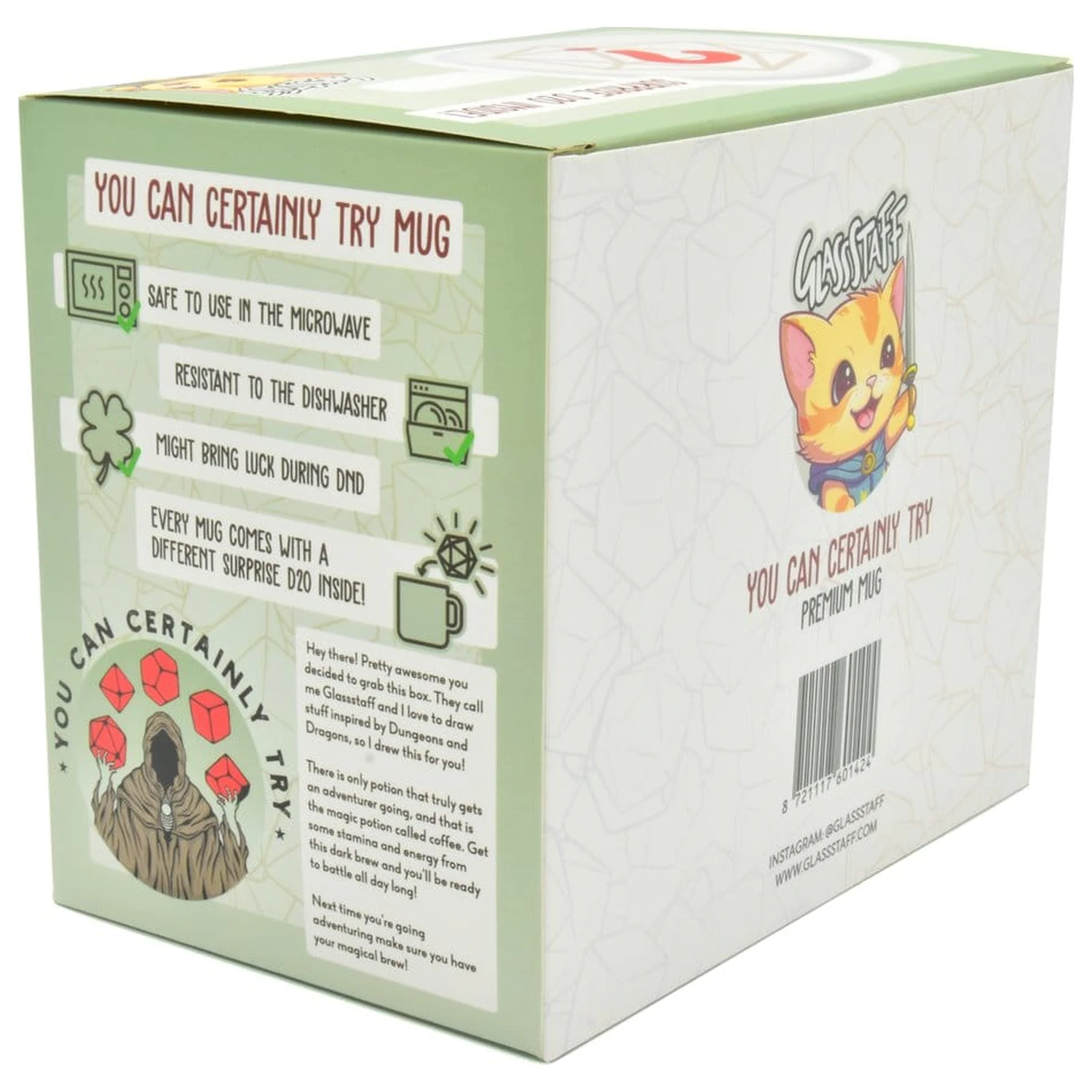 You can certainly try Gift Set Mug & Dice D20 product photo