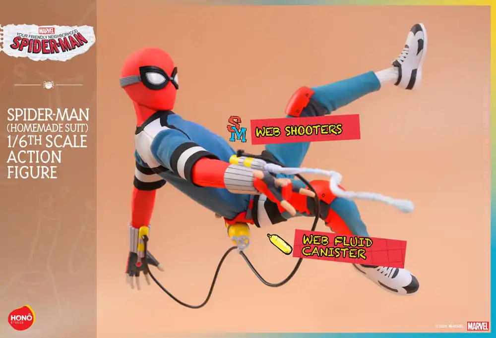 Your Friendly Neighborhood Spider-Man Action Figure 1/6 Spider-Man (Homemade Suit) 29 cm product photo