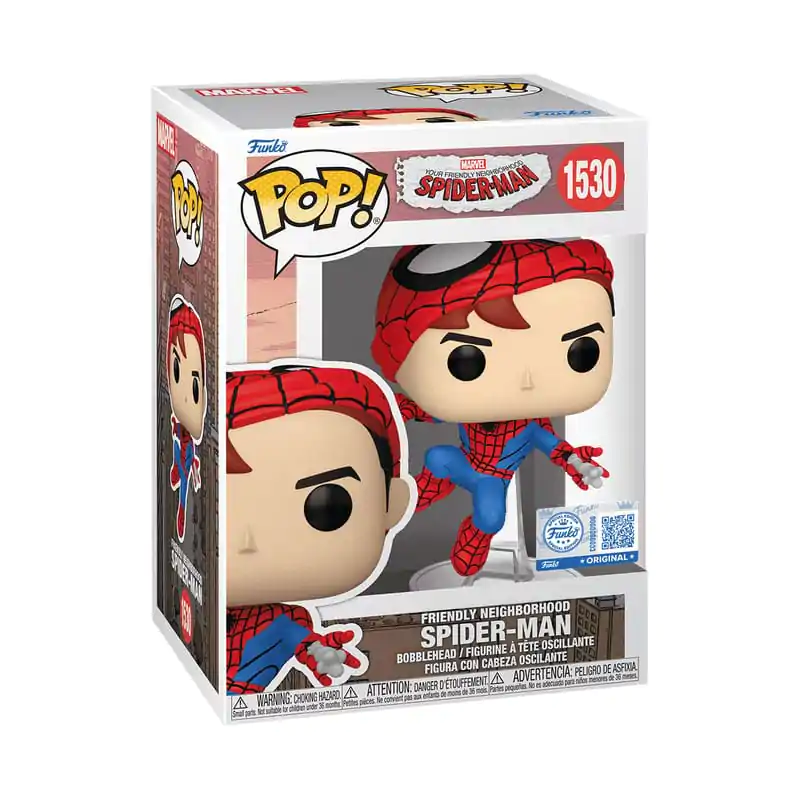Your Friendly Neighborhood Spider-Man Funko POP! Vinyl Figure Spider-man(Unmasked) *Exclusive Version* 9 cm product photo