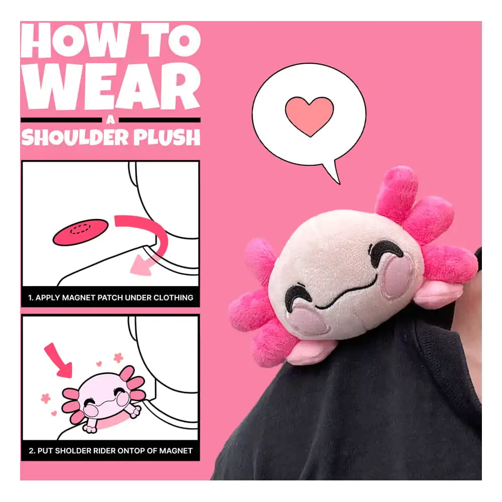 Youtooz Original Plush Figure Axolotl Shoulder Rider 15 cm product photo