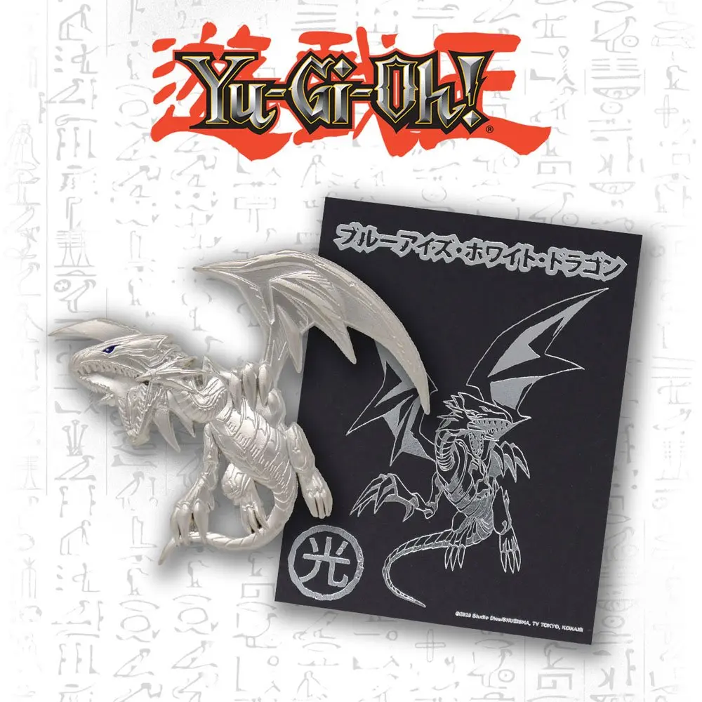 Yu-Gi-Oh! Pin Badge Blue Eyes White Dragon (silver plated) product photo