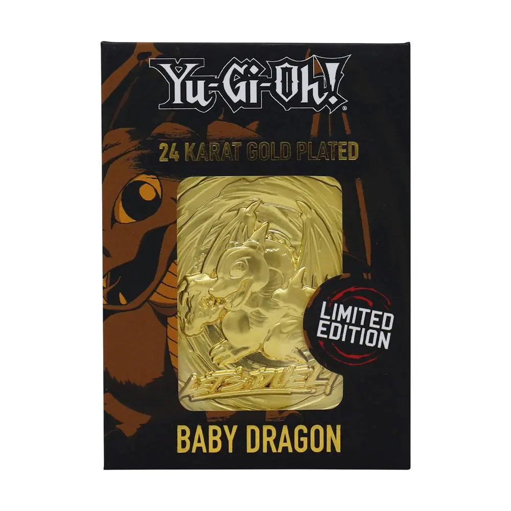 Yu-Gi-Oh! Replica Card Baby Dragon (gold plated) product photo