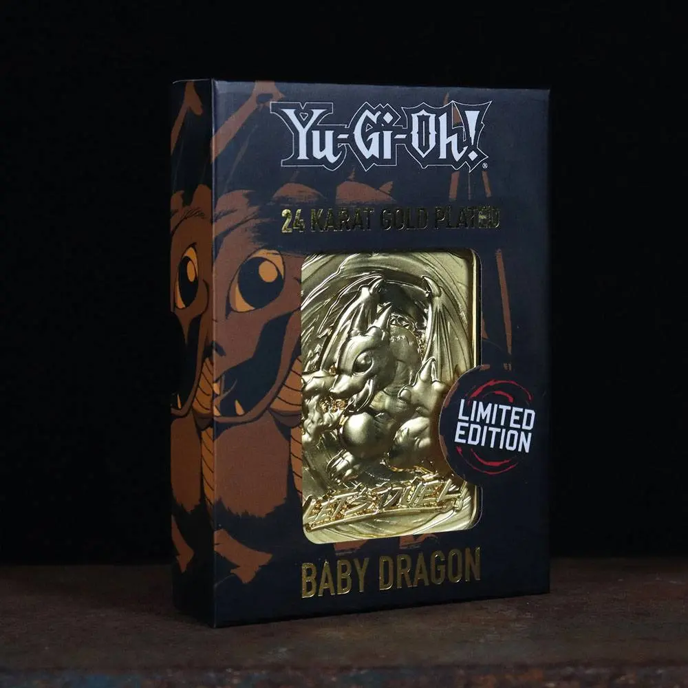 Yu-Gi-Oh! Replica Card Baby Dragon (gold plated) product photo