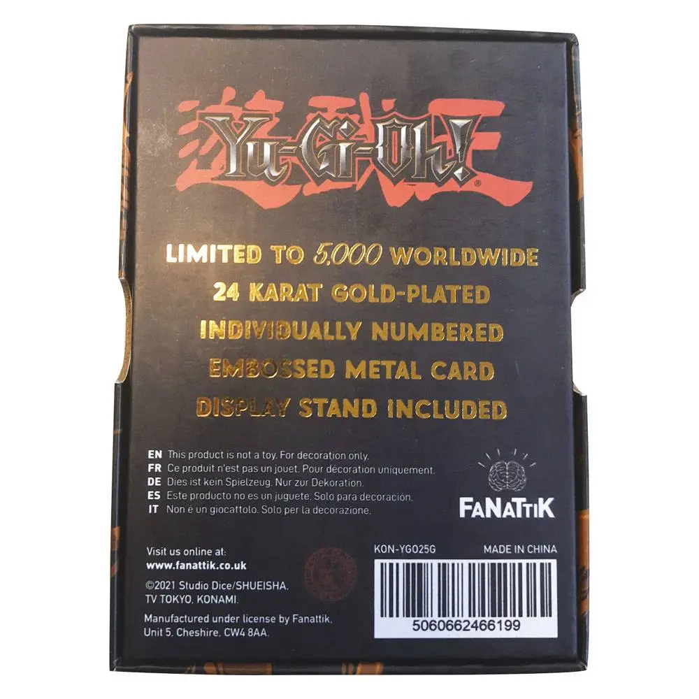 Yu-Gi-Oh! Replica Card Black Luster Soldier (gold plated) product photo
