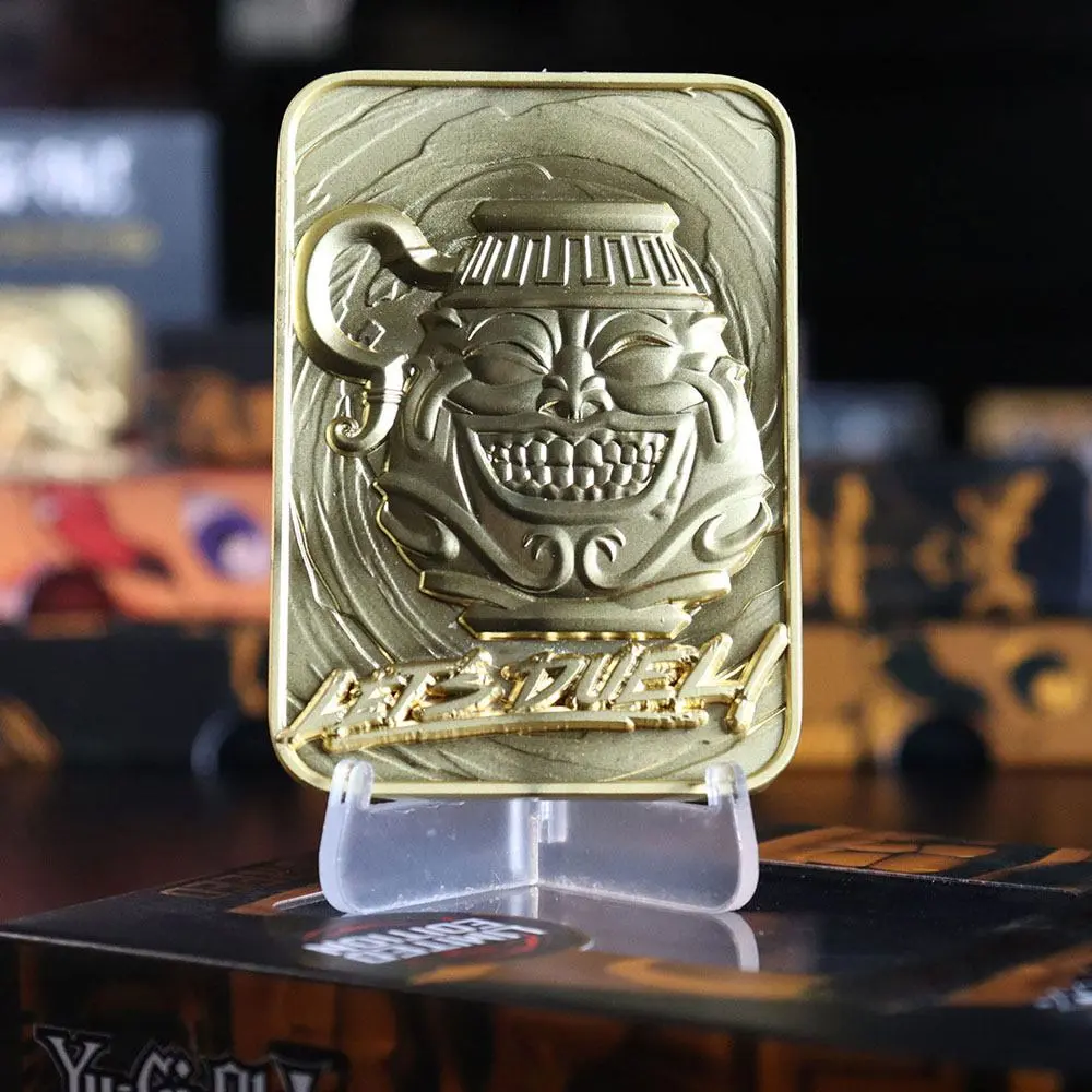 Yu-Gi-Oh! Replica Card Pot of Greed (gold plated) product photo