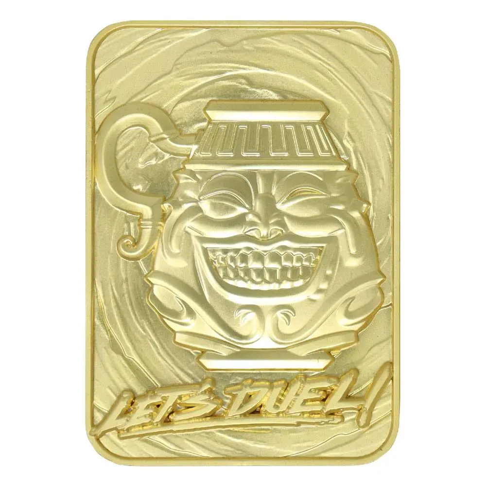 Yu-Gi-Oh! Replica Card Pot of Greed (gold plated) product photo