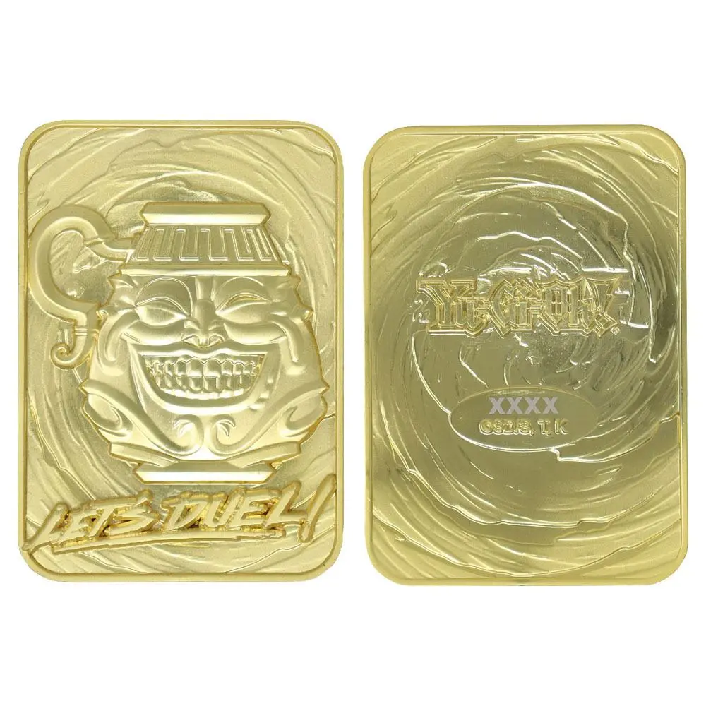 Yu-Gi-Oh! Replica Card Pot of Greed (gold plated) product photo