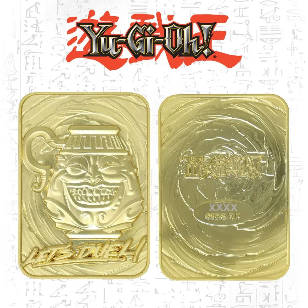 Yu-Gi-Oh! Replica Card Pot of Greed (gold plated) product photo