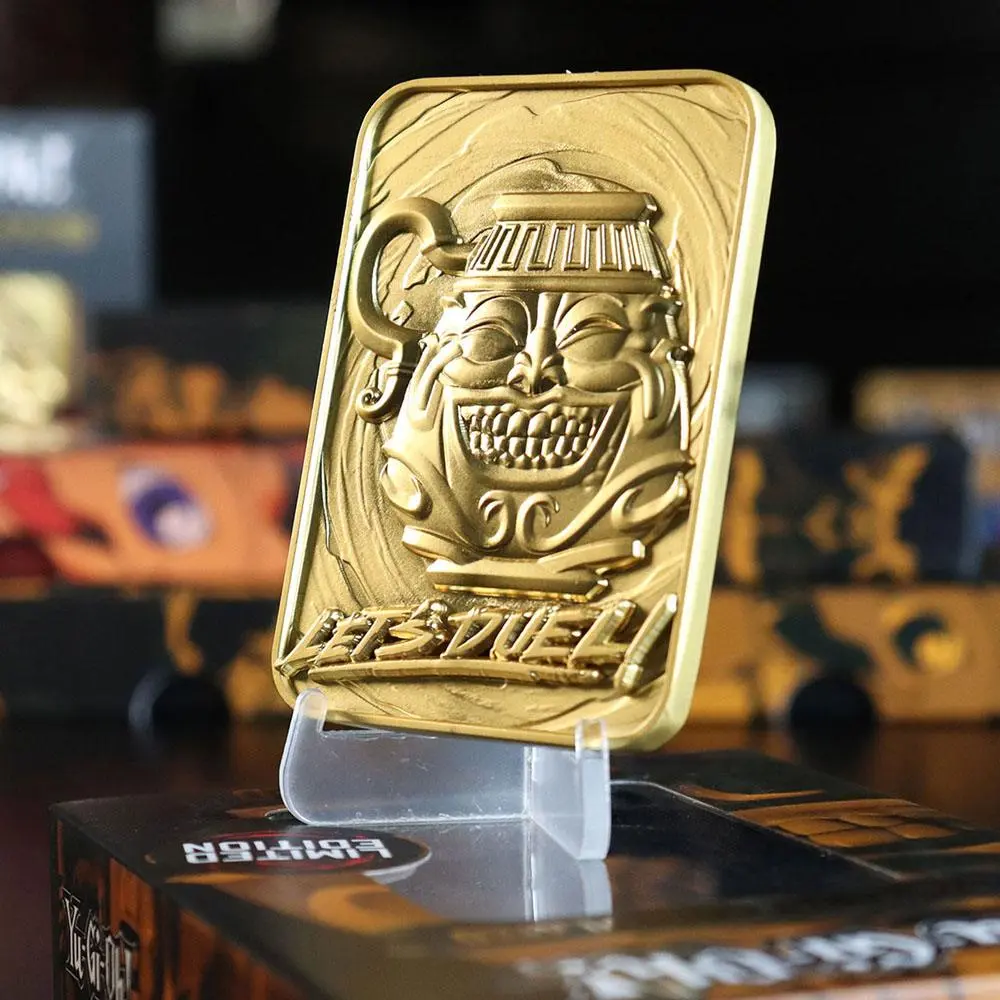 Yu-Gi-Oh! Replica Card Pot of Greed (gold plated) product photo