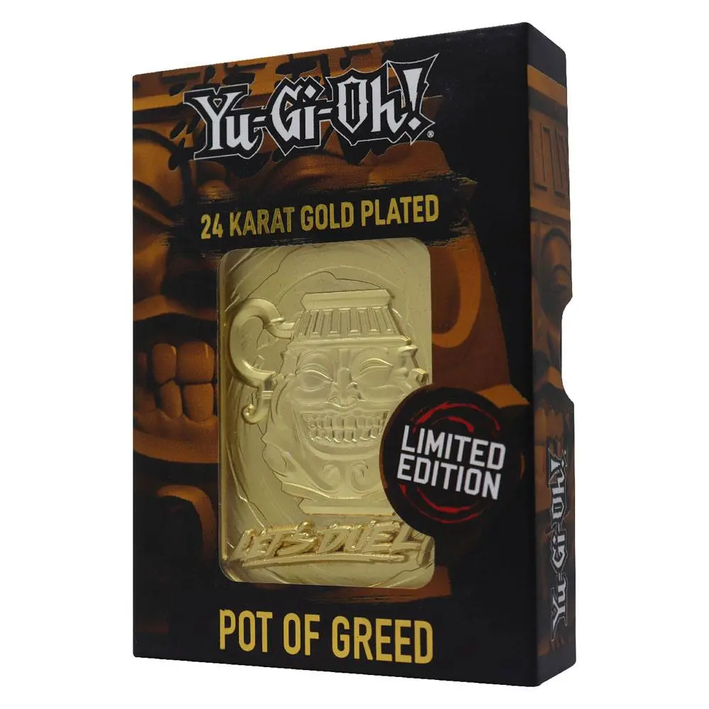 Yu-Gi-Oh! Replica Card Pot of Greed (gold plated) product photo