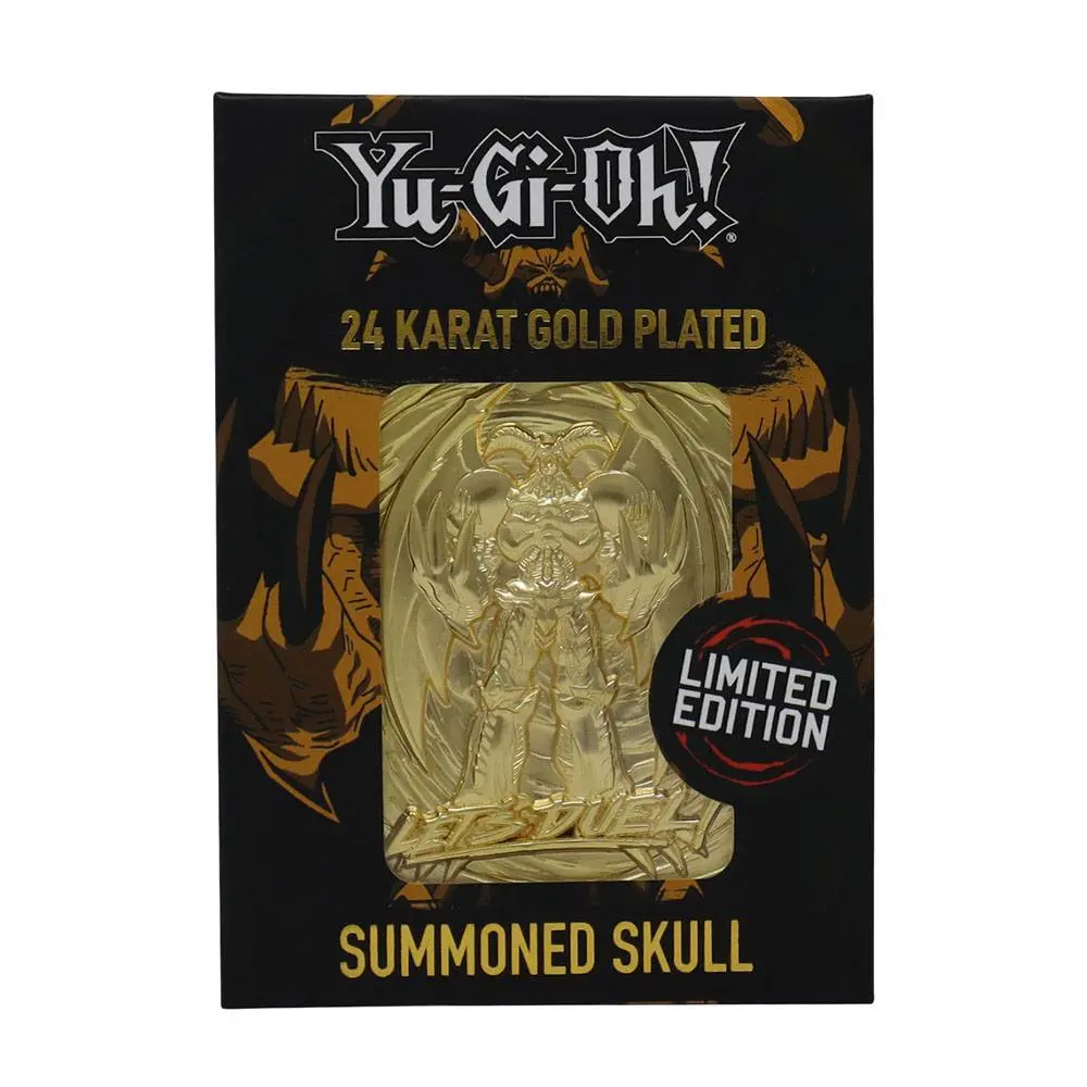 Yu-Gi-Oh! Replica Card Summoned Skull (gold plated) product photo