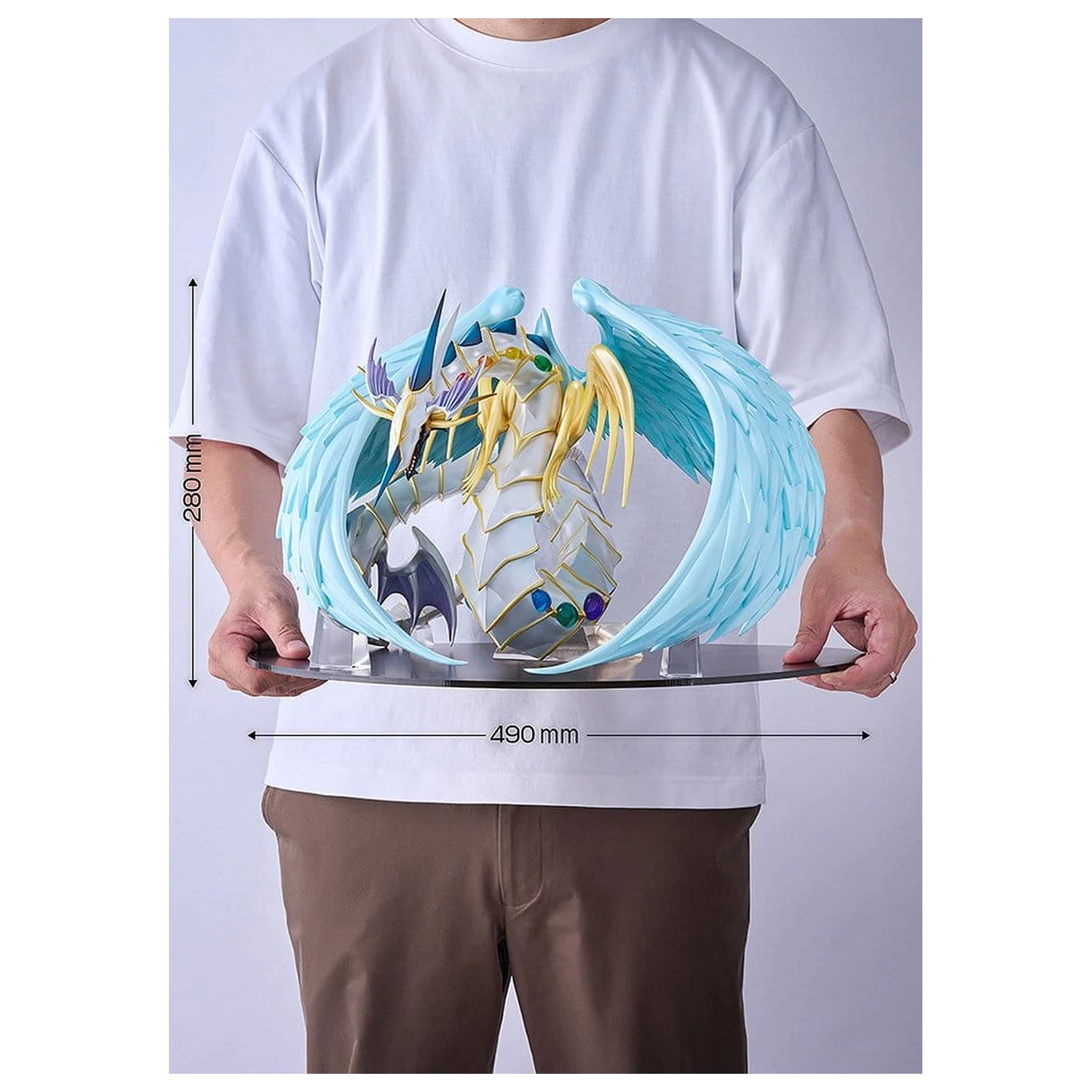 Yu-Gi-Oh! GX PVC Figure Rainbow Dragon 28 cm product photo