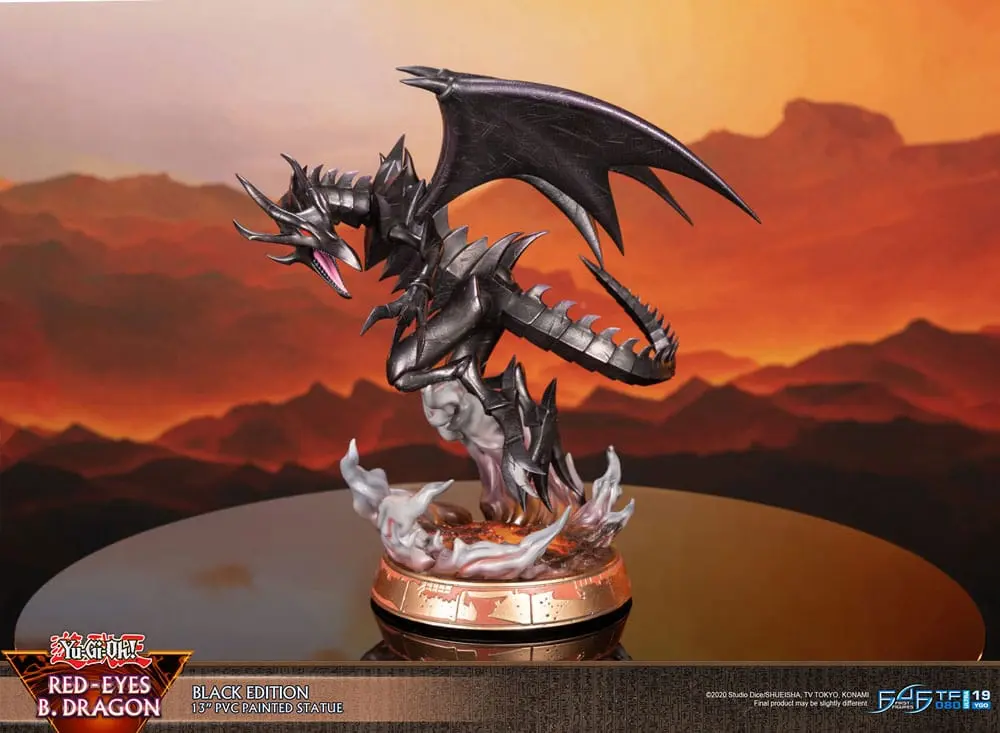 Yu-Gi-Oh! PVC Statue Red-Eyes B. Dragon Black Colour 33 cm termékfotó