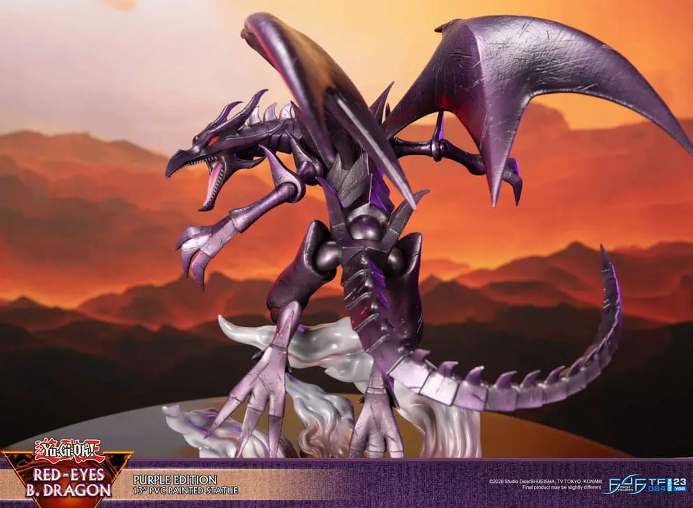 Yu-Gi-Oh! PVC Statue Red-Eyes B. Dragon Purple Colour 33 cm termékfotó