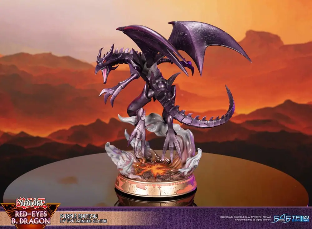 Yu-Gi-Oh! PVC Statue Red-Eyes B. Dragon Purple Colour 33 cm termékfotó