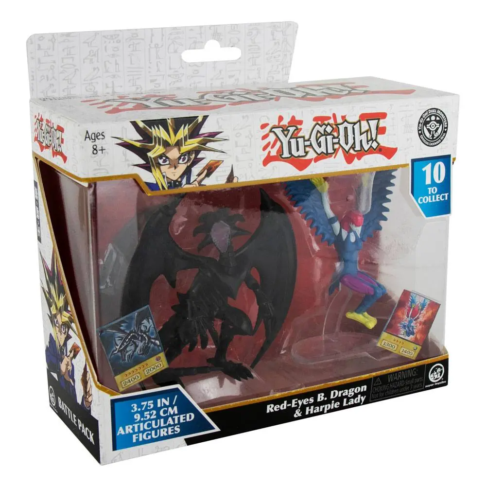 Yu-Gi-Oh! Action Figures 2-Pack Red-Eyes Black Dragon &amp; Harpie Lady 10 cm product photo