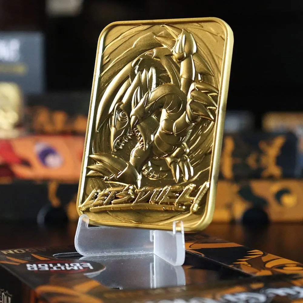 Yu-Gi-Oh! Replica Card Blue Eyes Toon Dragon (gold plated) product photo