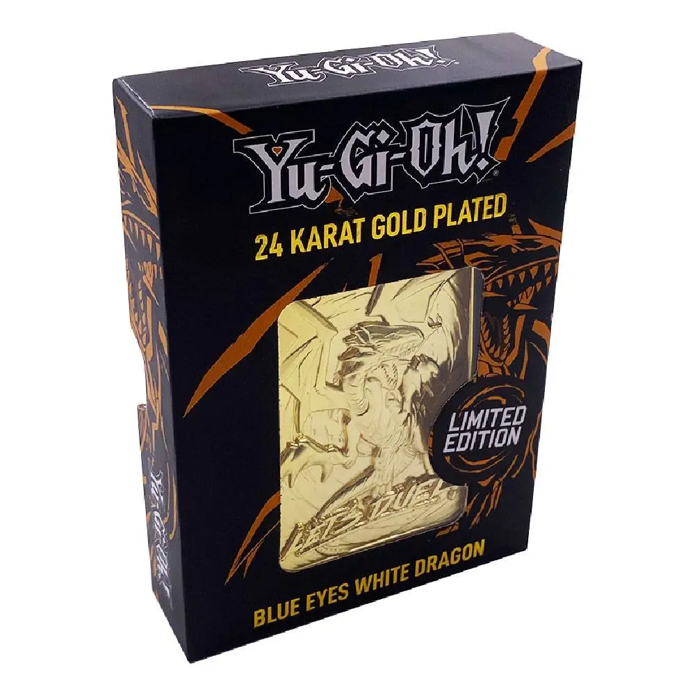 Yu-Gi-Oh! Replica Card Blue Eyes White Dragon (gold plated) product photo