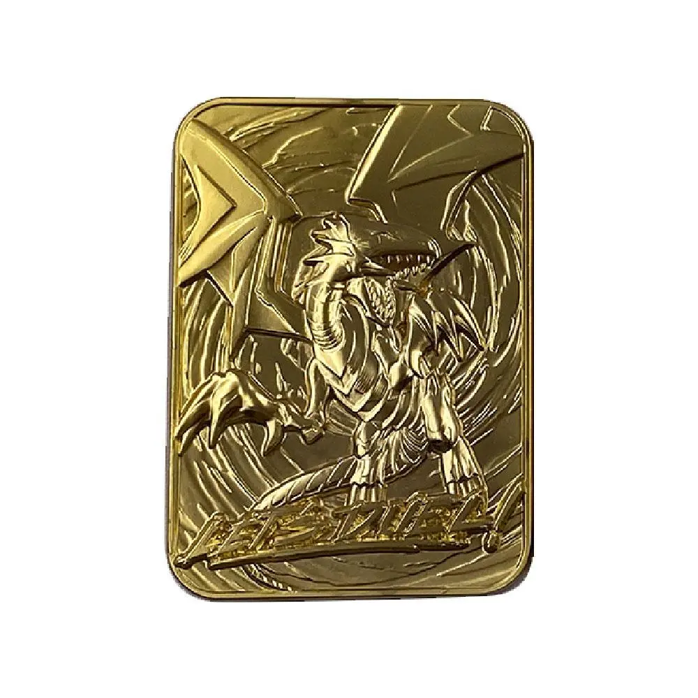Yu-Gi-Oh! Replica Card Blue Eyes White Dragon (gold plated) product photo