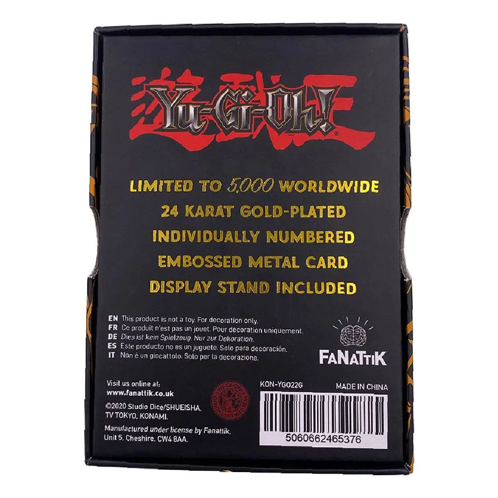 Yu-Gi-Oh! Replica Card Blue Eyes White Dragon (gold plated) product photo