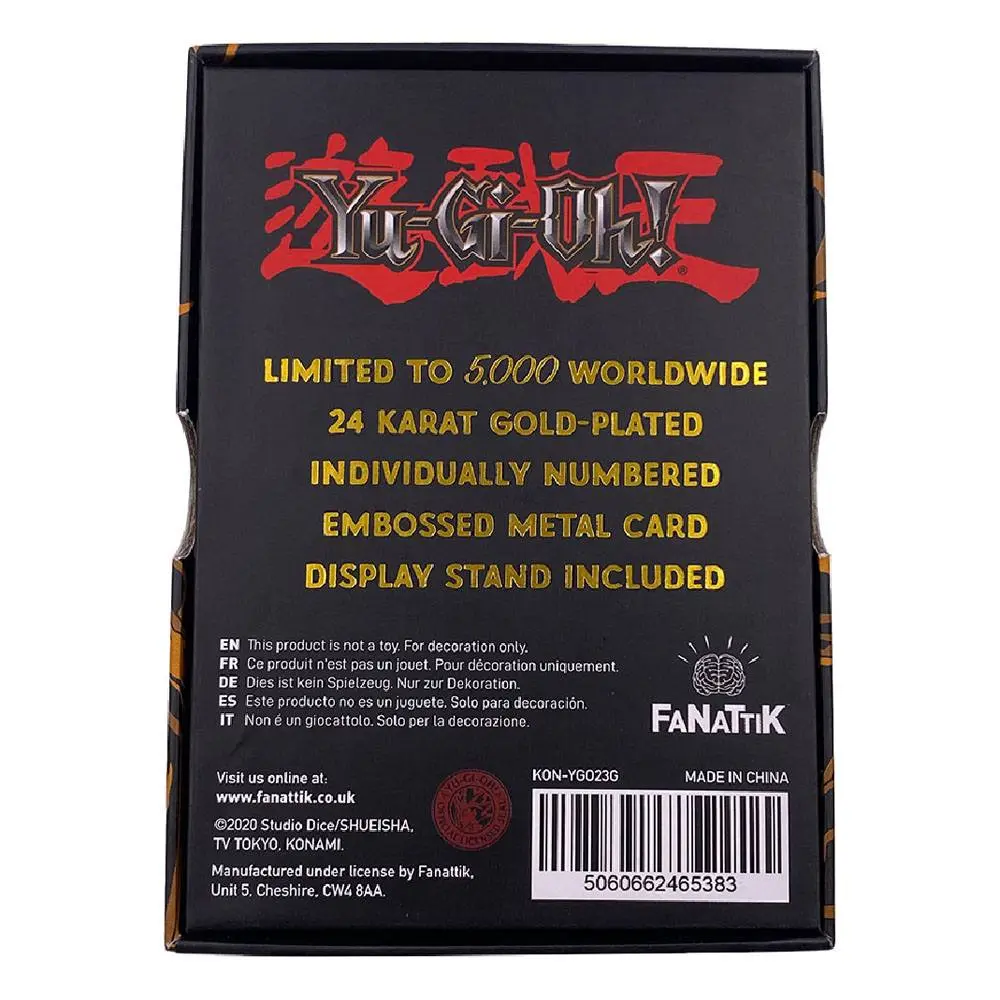 Yu-Gi-Oh! Replica Card Dark Magician (gold plated) product photo