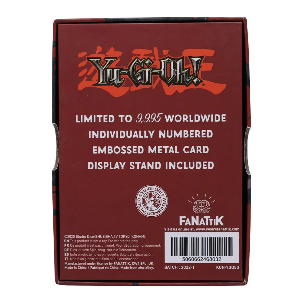 Yu-Gi-Oh! Replica Card Red Eyes B. Dragon Limited Edition product photo