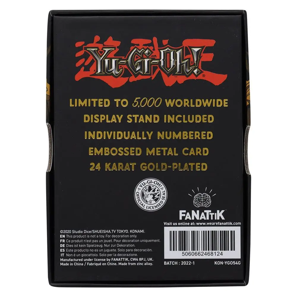 Yu-Gi-Oh! Replica Card Time Wizard (gold plated) product photo