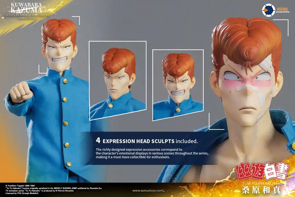 Yu Yu Hakusho Action Figure 1/6 Kazuma Kuwabara 30 cm termékfotó