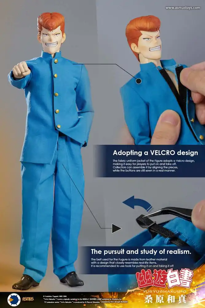 Yu Yu Hakusho Action Figure 1/6 Kazuma Kuwabara (Luxury Version) 30 cm product photo