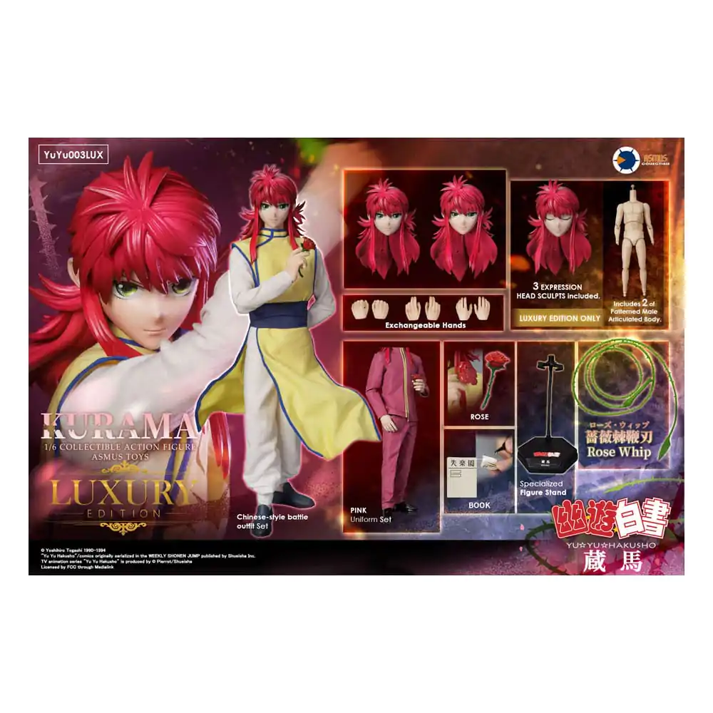 Yu Yu Hakusho Action Figure 1/6 Kurama (Luxury Edition) 30 cm termékfotó