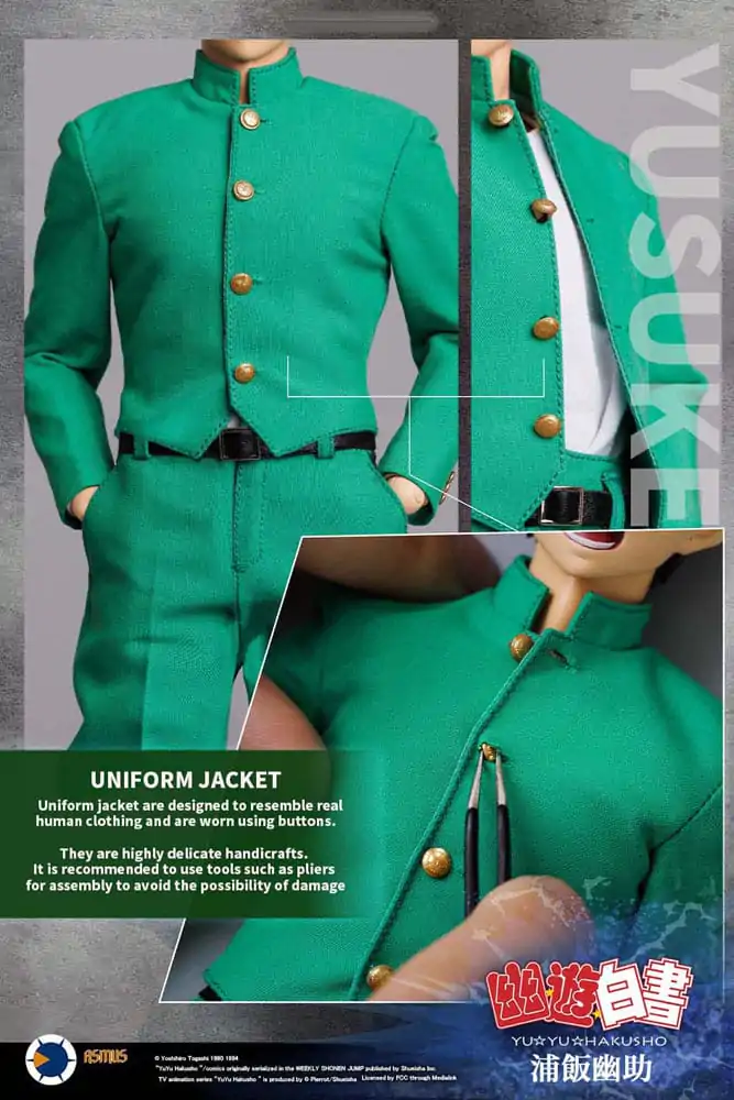 Yu Yu Hakusho Action Figure 1/6 Yusuke Urameshi (Luxury Version) 30 cm product photo