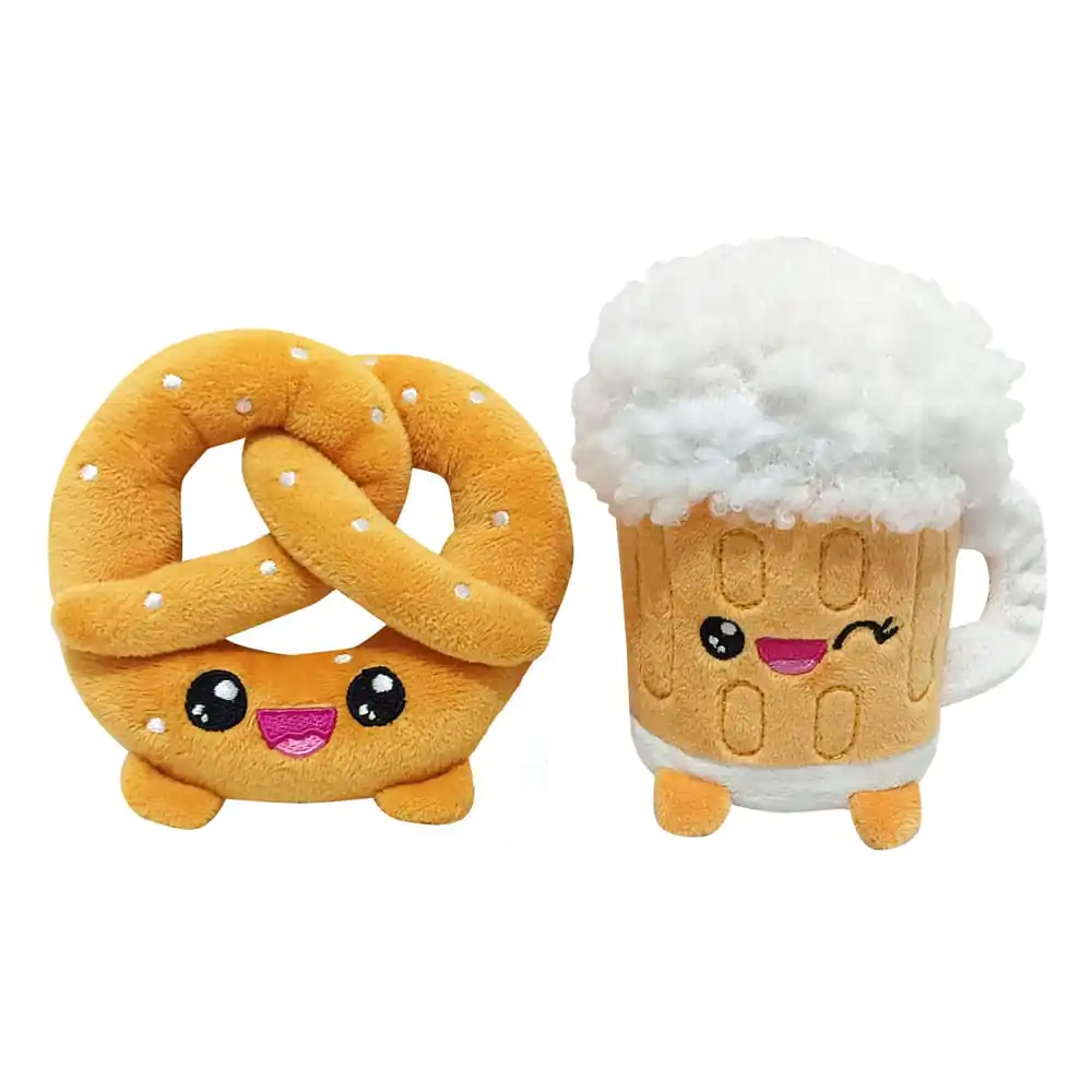 Yummis Together Plush Figures 2 Pack Pretzel & Beer in Take Away Bag 21 cm        product photo