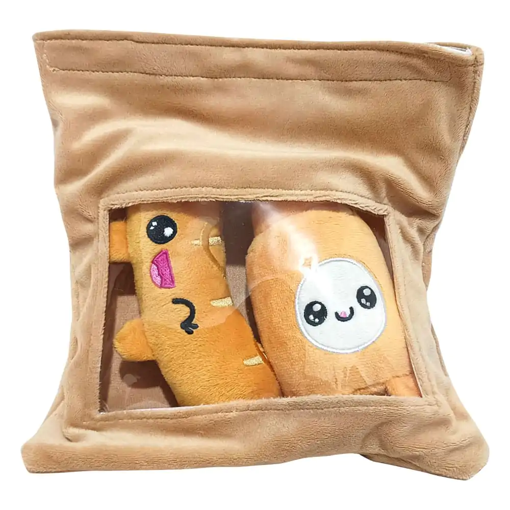Yummis Together Plush Figures 2 Pack Sausage & Mustard in Take Away Bag 21 cm        product photo
