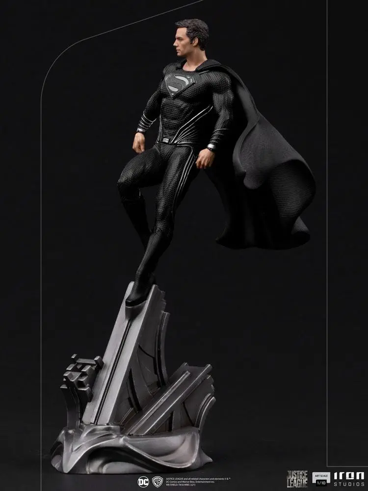Zack Snyder's Justice League Art Scale Statue 1/10 Superman Black Suit 30 cm product photo