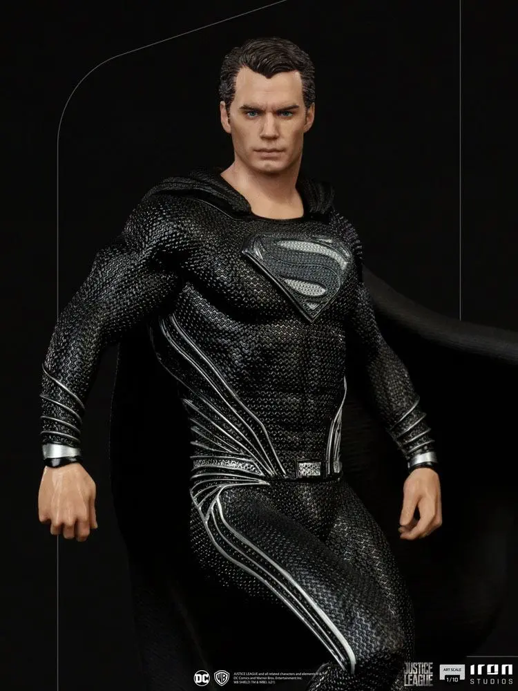 Zack Snyder's Justice League Art Scale Statue 1/10 Superman Black Suit 30 cm product photo