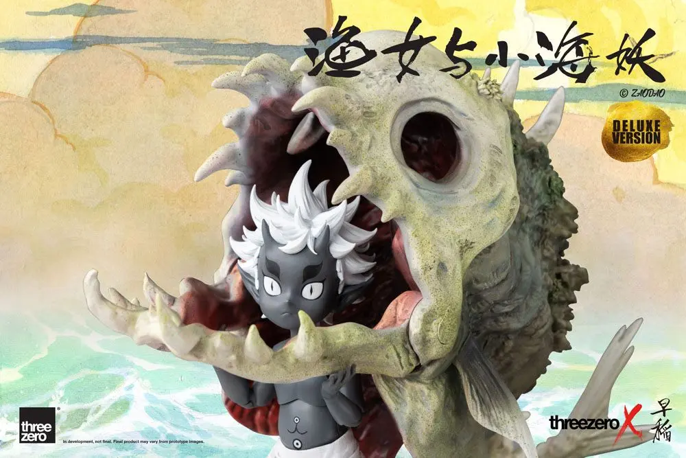 Zao Dao Statues 1/6 Fishergirl and Little Sea Elf Deluxe Edition 15 cm product photo