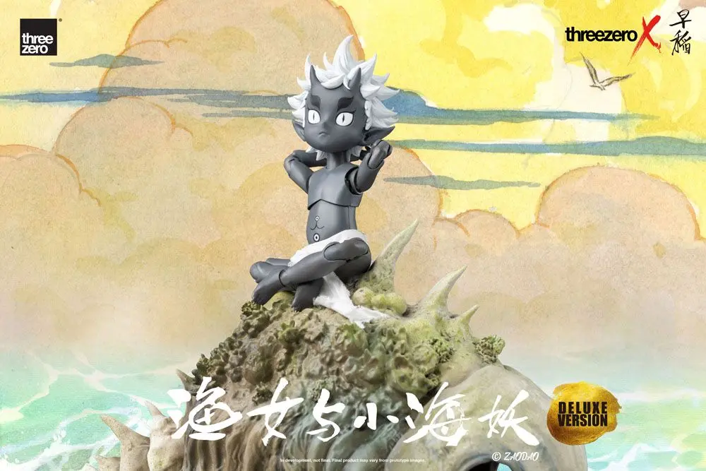 Zao Dao Statues 1/6 Fishergirl and Little Sea Elf Deluxe Edition 15 cm product photo